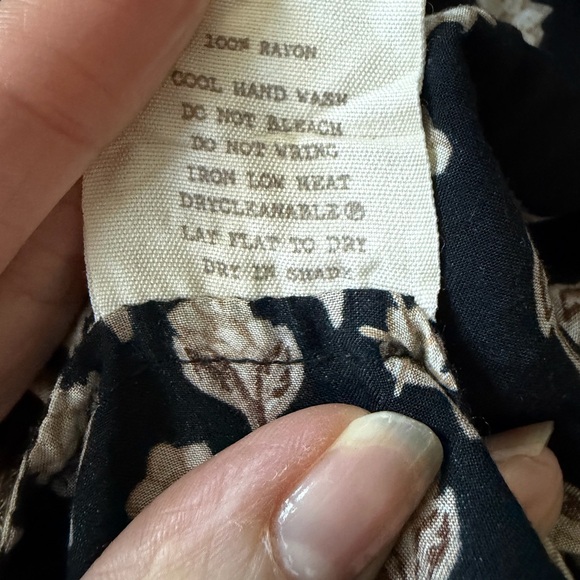 Spell & the Gypsy Bohemian Royale hi/low black + tan skirt size small - Picture 13 of 15